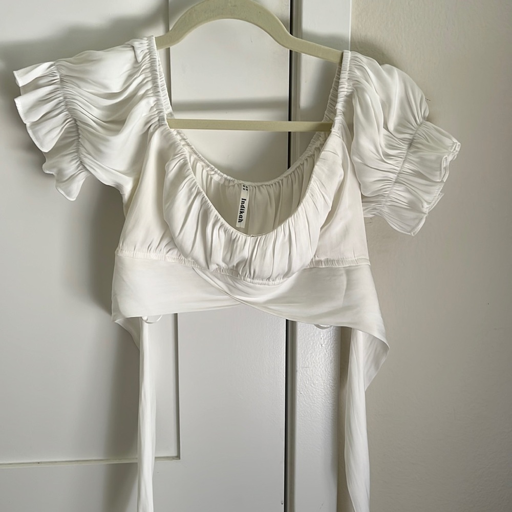 Wrap around crop top